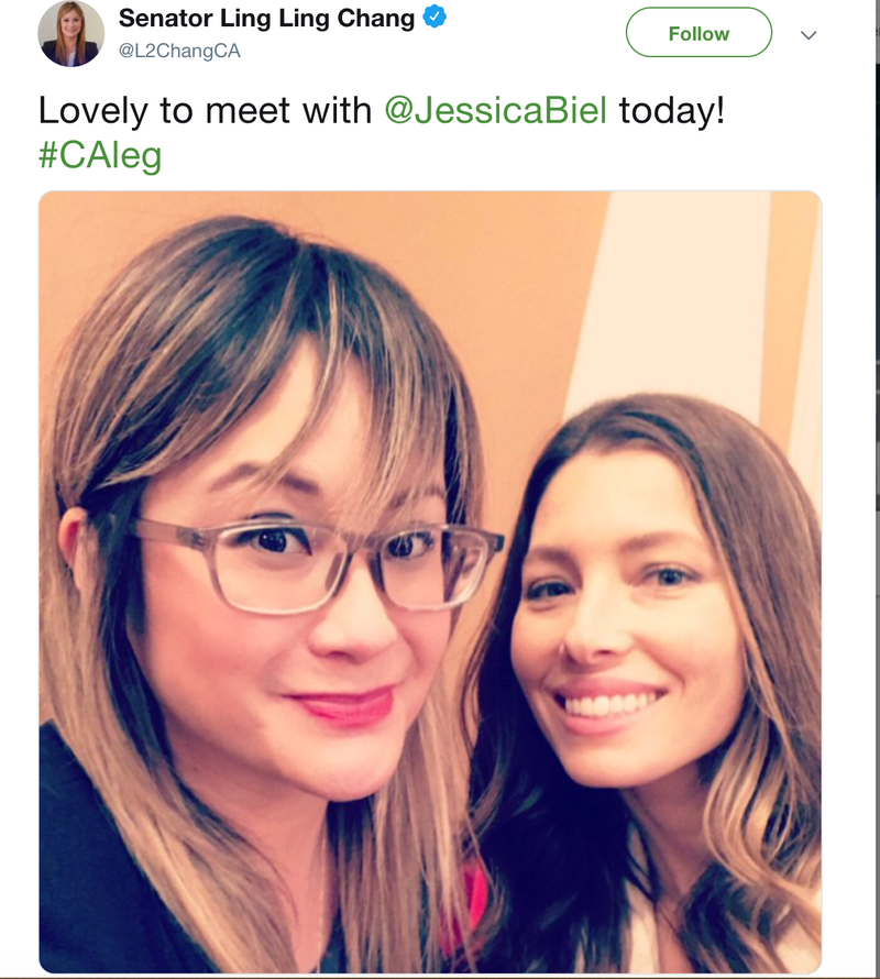 Illustration for article titled Well, Here's Jessica Biel Apparently Lobbying California Lawmakers Alongside Anti-Vaccine Activist Robert F. Kennedy Jr.